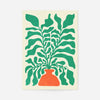 Simple Vase and Leaves Paint Print