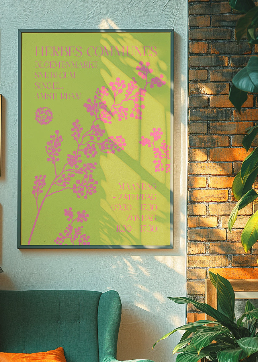 Common Herbs Amsterdam Market Poster Print