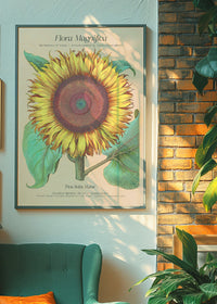 Flora Magnifica Sunflower Poster Print