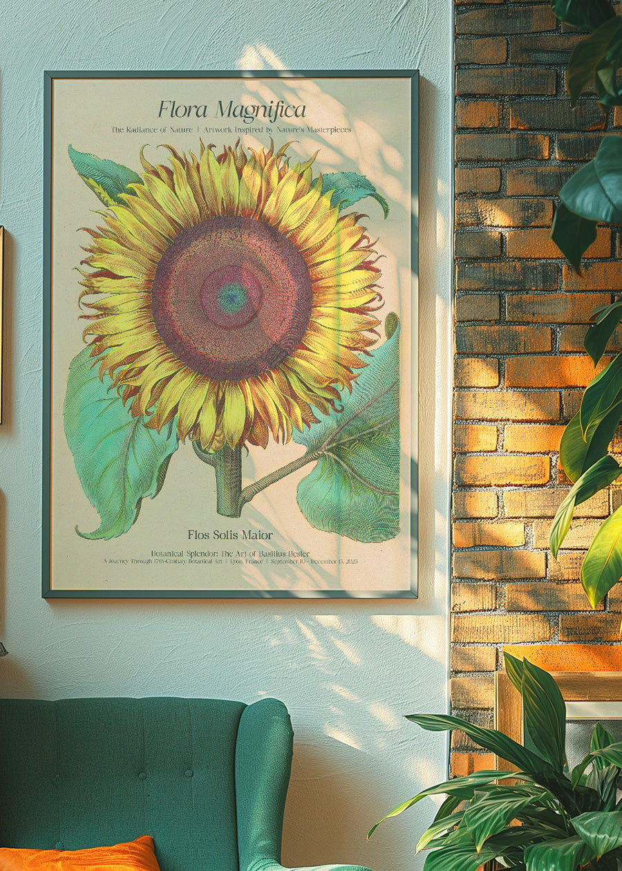 Flora Magnifica Sunflower Poster Print