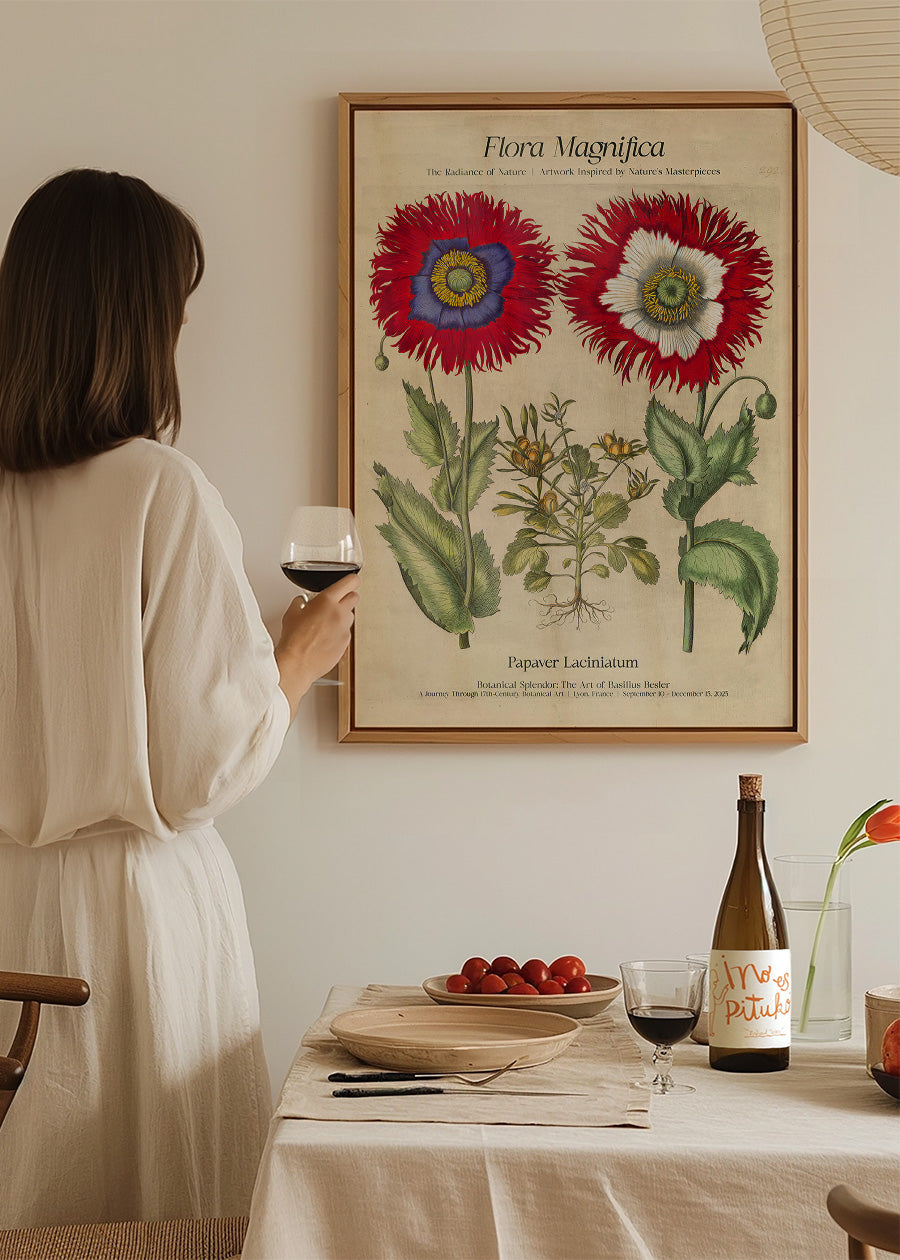 Flora Magnifica Poppy Poster Print