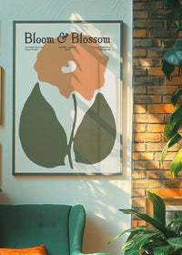 Bloom & Blossom Orange Flower Poster