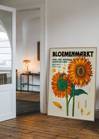 Amsterdam Bloemenmarkt Flower Market Sunflowers Print