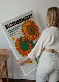 Amsterdam Bloemenmarkt Flower Market Sunflowers Print