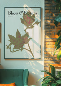 Bloom & Blossom Brown Flowers Poster