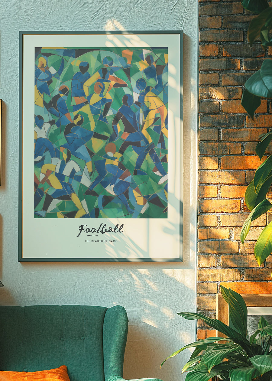 Abstract Art Style Football Beautiful Game Print