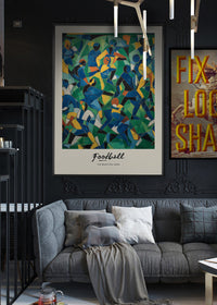 Abstract Art Style Football Beautiful Game Print