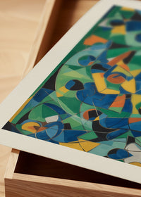 Abstract Art Style Football Beautiful Game Print