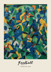 Abstract Art Style Football Beautiful Game Print