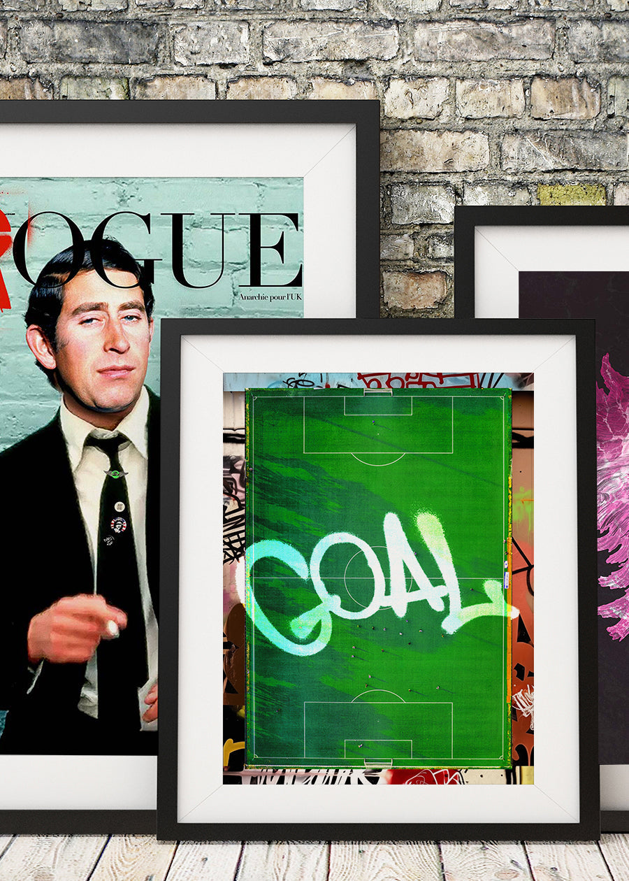 GOAL Football Pitch Photography Print