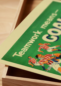 Vintage Football Goal Print