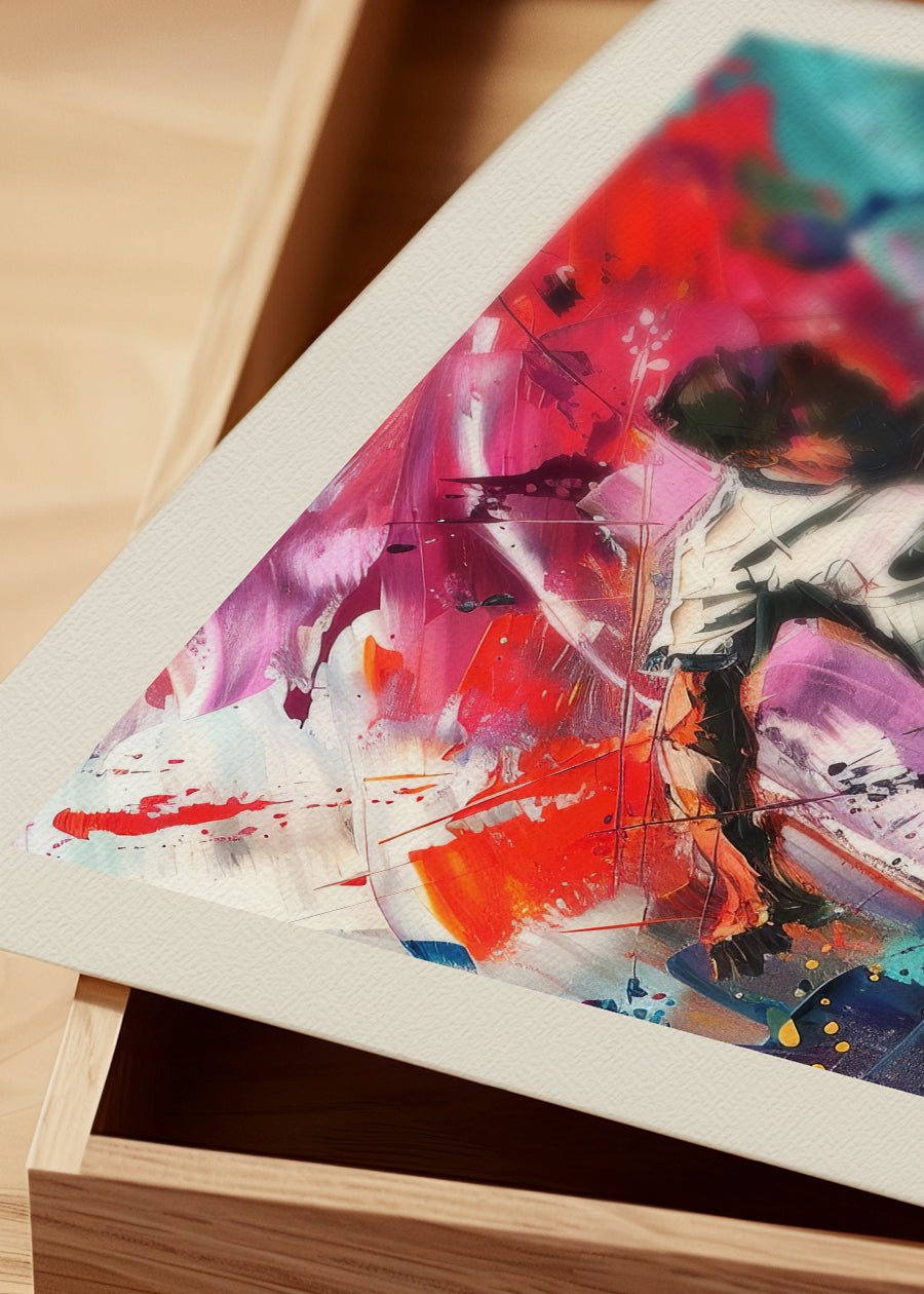 Abstract Renaissance Painting Football Beautiful Game Print