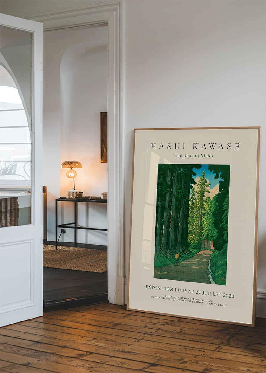 Hasui Kawase Road To Nikko Exhibition Poster Print 1