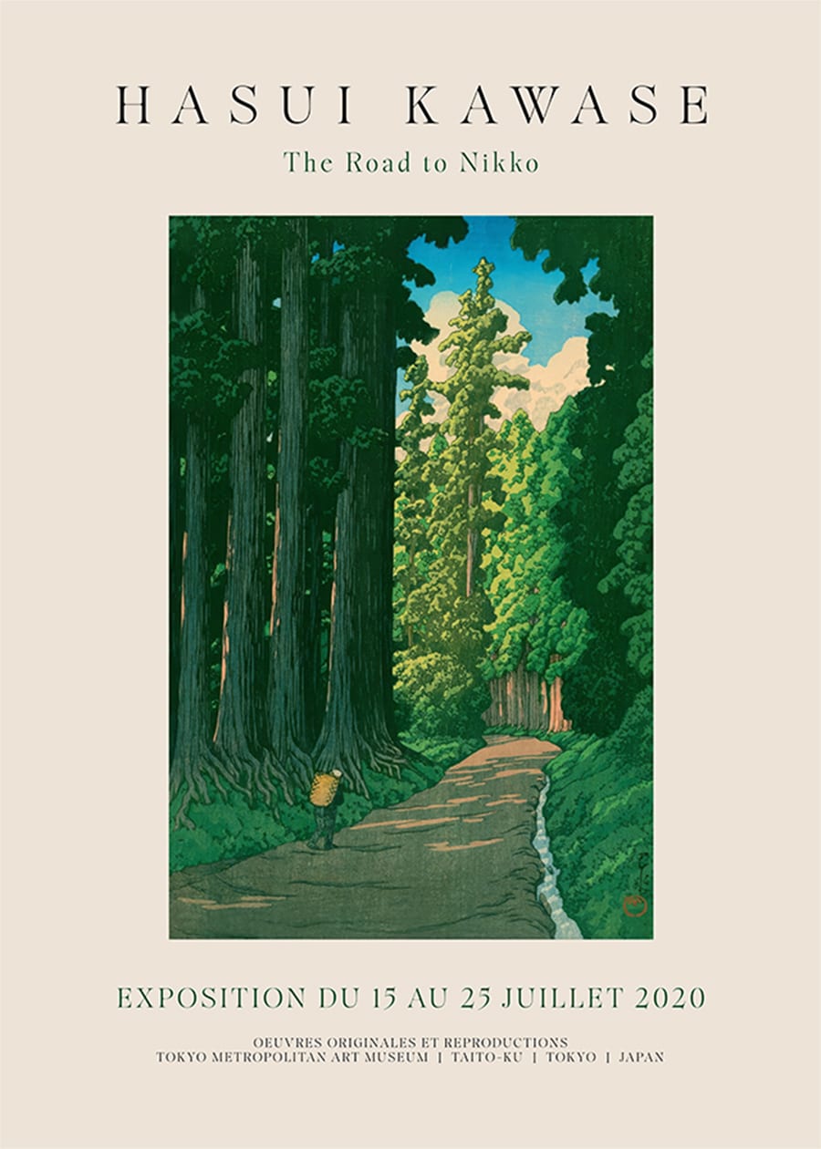 Hasui Kawase Road To Nikko Exhibition Poster Print 1