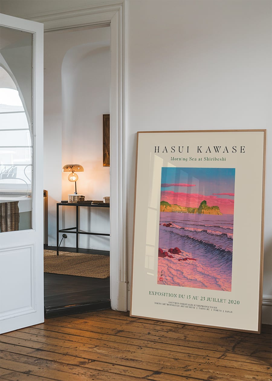 Hasui Kawase Morning Sea Exhibition Poster Print 1