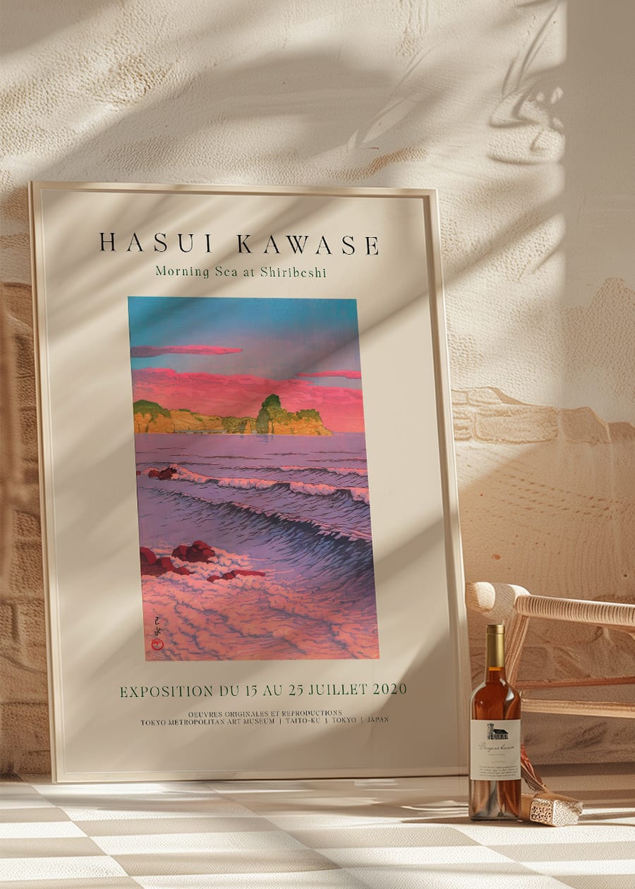 Hasui Kawase Morning Sea Exhibition Poster Print 1