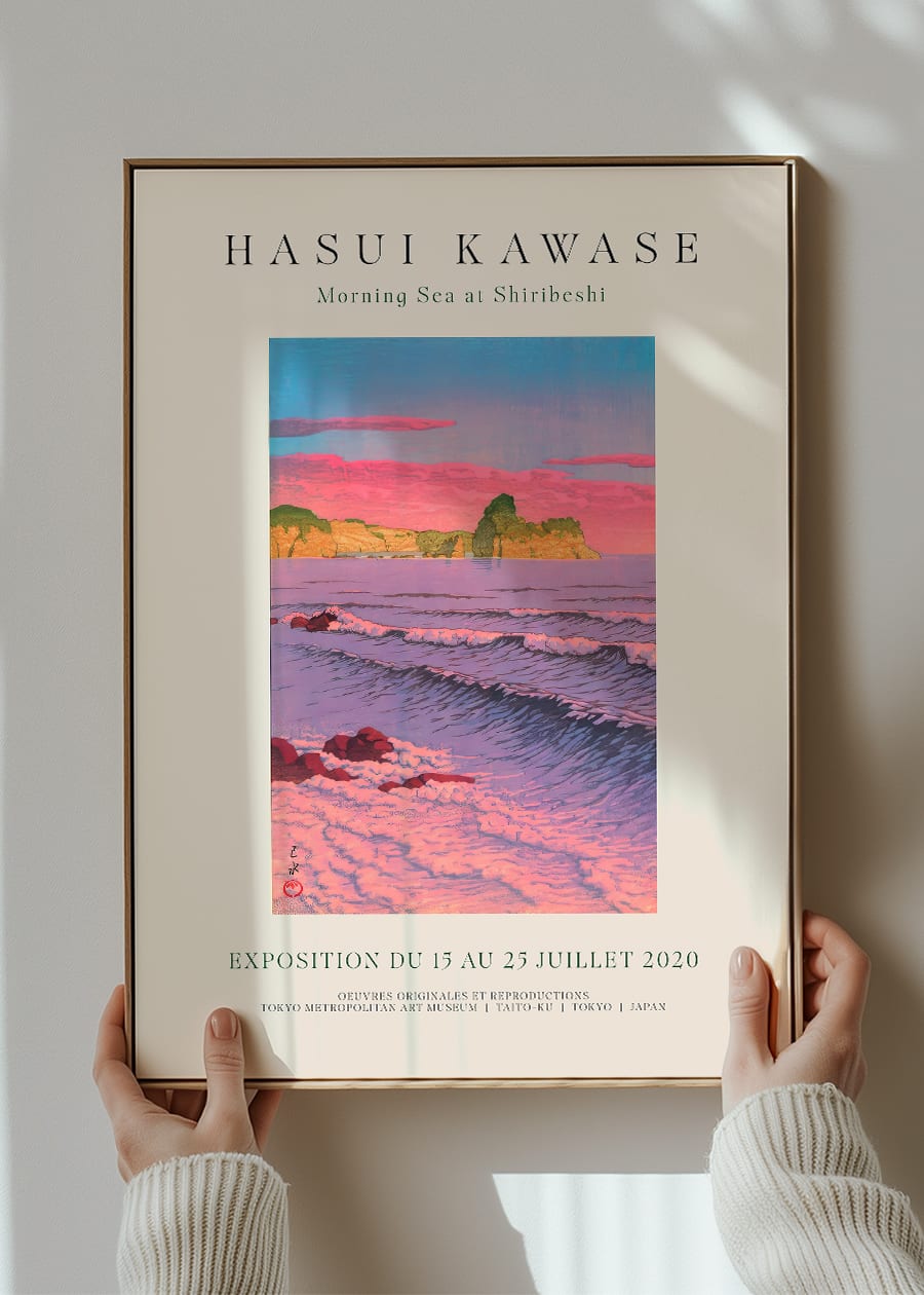 Hasui Kawase Morning Sea Exhibition Poster Print 1