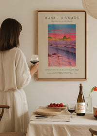 Hasui Kawase Morning Sea Exhibition Poster Print 1