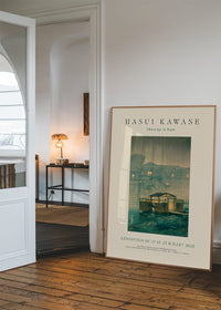 Hasui Kawase Shuzenji in the Rain Exhibition Poster Print