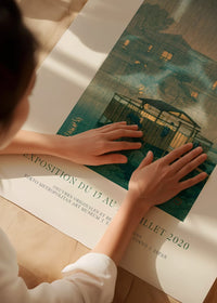 Hasui Kawase Shuzenji in the Rain Exhibition Poster Print