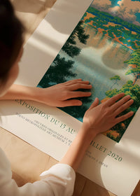 Hasui Kawase Akisu Lake Exhibition Poster Print