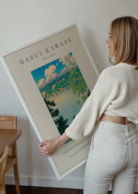 Hasui Kawase Akisu Lake Exhibition Poster Print