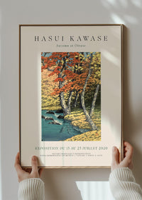Hasui Kawase Autumn at Oirase Exhibition Poster Print