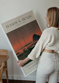 Hasui Kawase Harbour Sunset Exhibition Poster Print