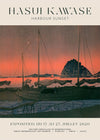 Hasui Kawase Harbour Sunset Exhibition Poster Print