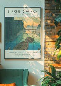 Hasui Kawase Morning at Onegishi Exhibition Poster Print