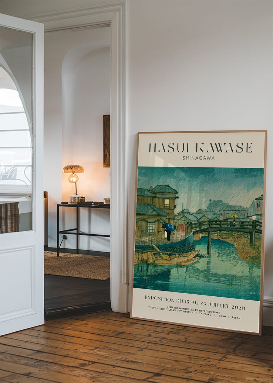 Hasui Kawase Shinagawa Exhibition Poster Print