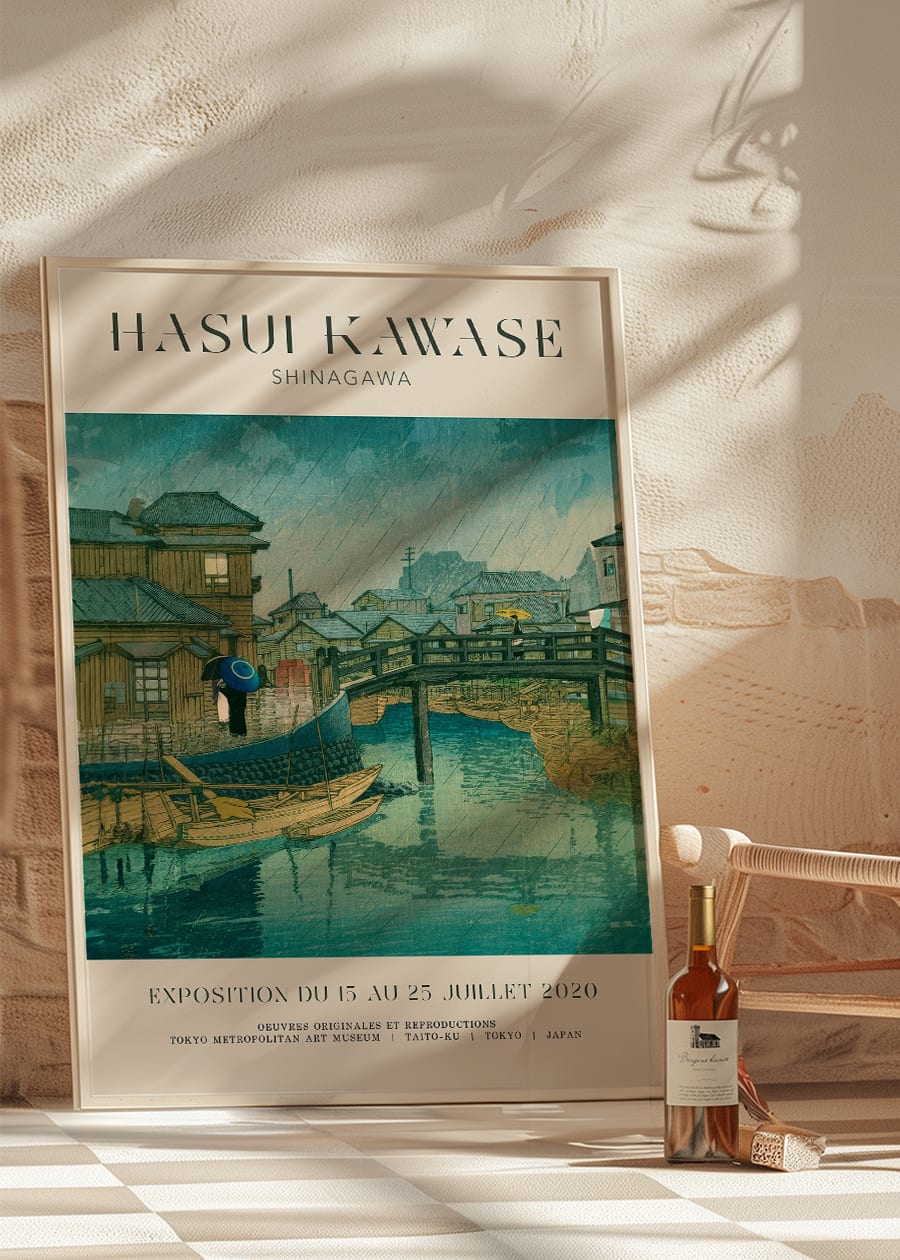 Hasui Kawase Shinagawa Exhibition Poster Print