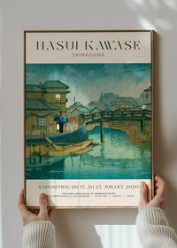 Hasui Kawase Shinagawa Exhibition Poster Print