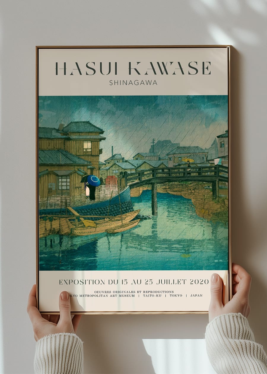 Hasui Kawase Shinagawa Exhibition Poster Print