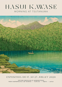 Hasui Kawase Morning at Tsutanuma Exhibition Poster Print