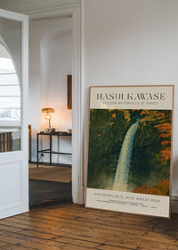 Hasui Kawase Keegon Waterfalls Exhibition Poster Print