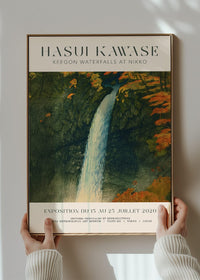 Hasui Kawase Keegon Waterfalls Exhibition Poster Print