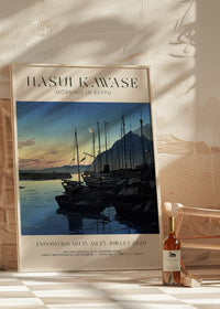 Hasui Kawase Morning in Beppu Exhibition Poster Print