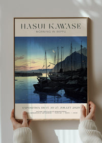 Hasui Kawase Morning in Beppu Exhibition Poster Print