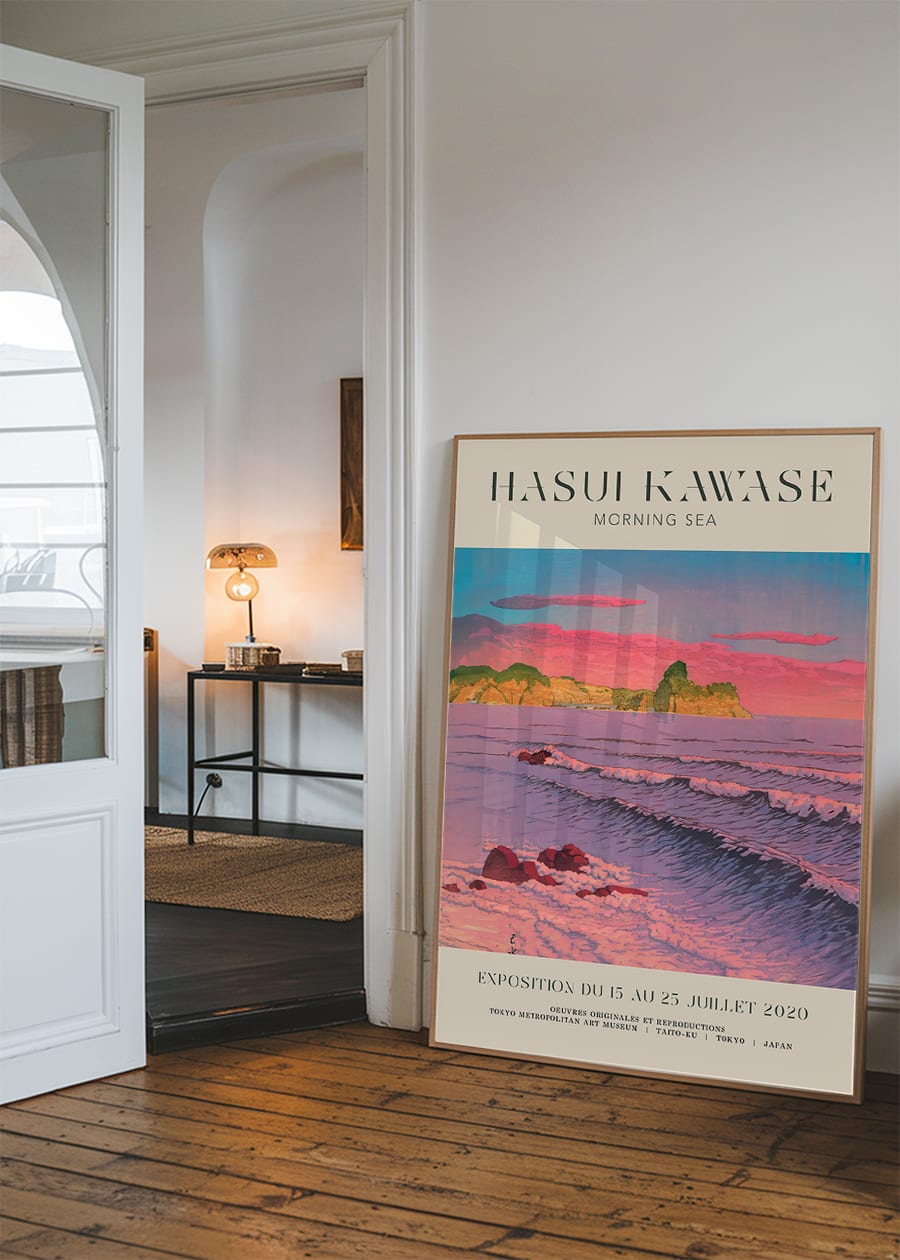 Hasui Kawase Morning Sea Exhibition Poster Print 2
