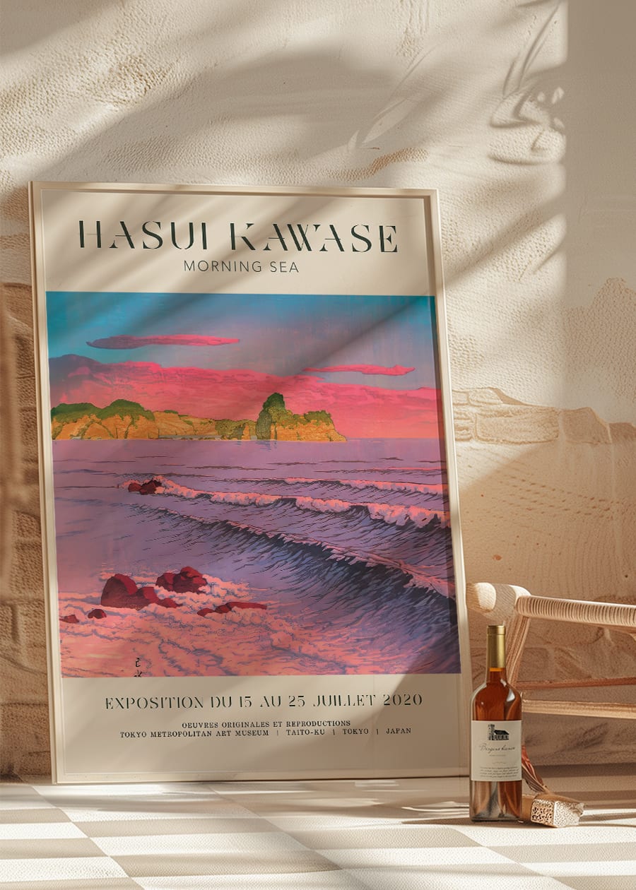 Hasui Kawase Morning Sea Exhibition Poster Print 2
