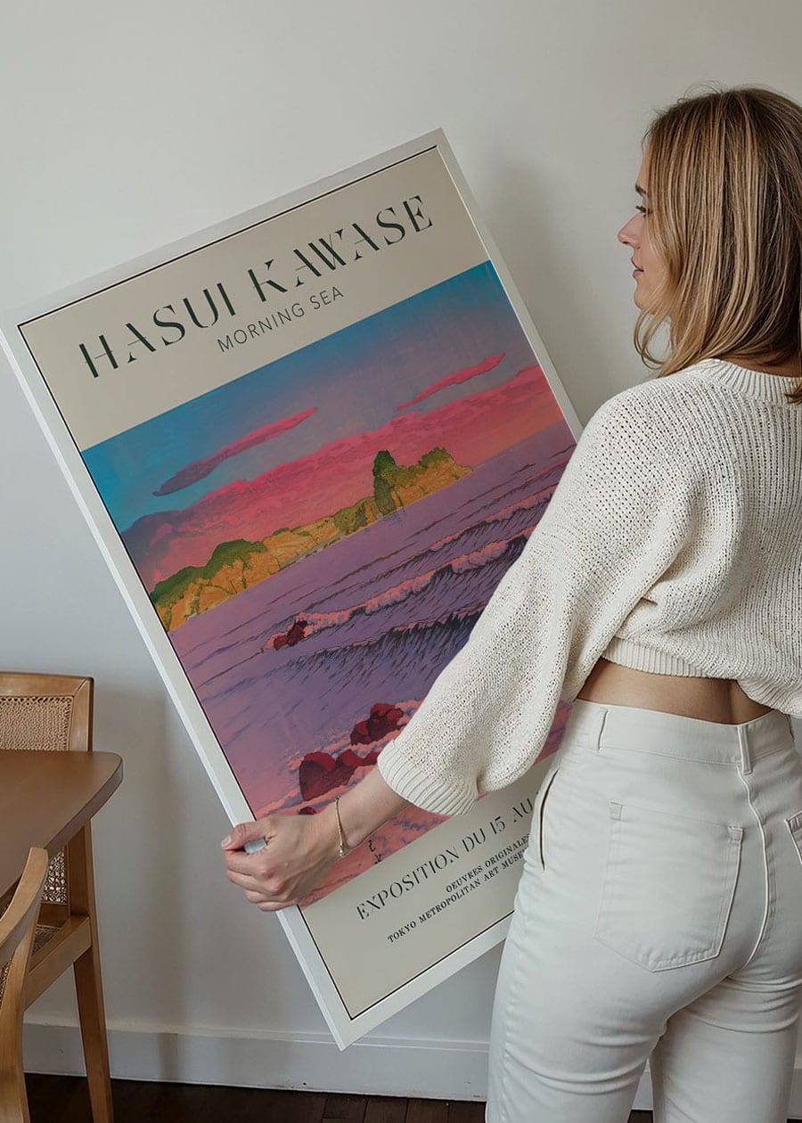 Hasui Kawase Morning Sea Exhibition Poster Print 2
