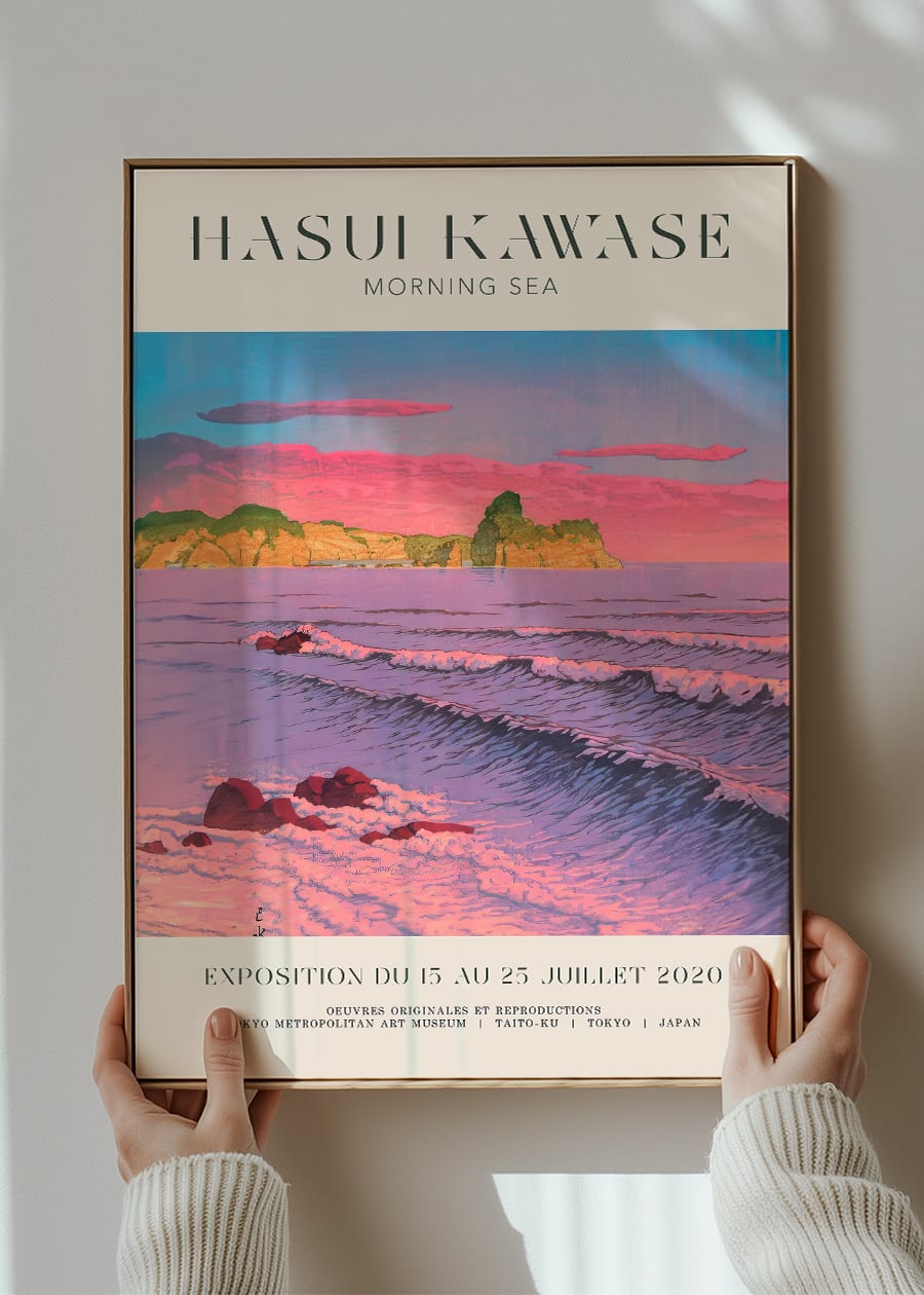 Hasui Kawase Morning Sea Exhibition Poster Print 2