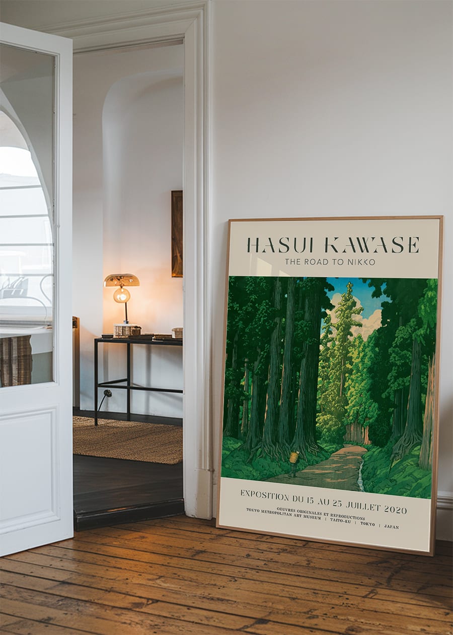 Hasui Kawase Road To Nikko Exhibition Poster Print 2