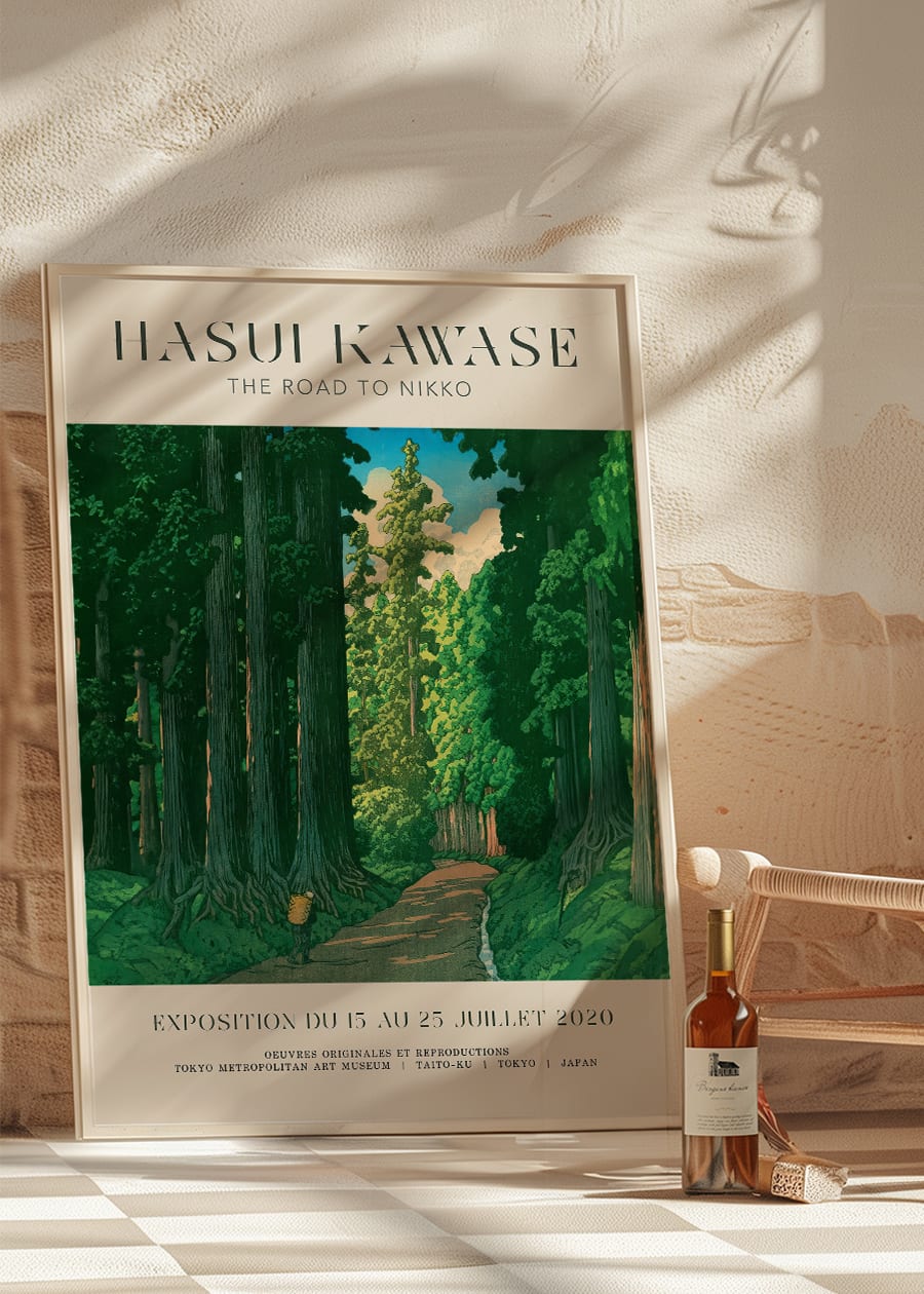 Hasui Kawase Road To Nikko Exhibition Poster Print 2