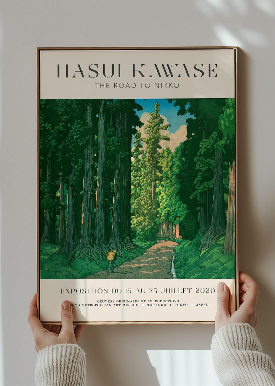 Hasui Kawase Road To Nikko Exhibition Poster Print 2