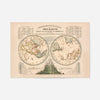 Geographical Diagram of the Earth art print