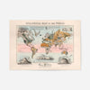 Geological map of the world art print