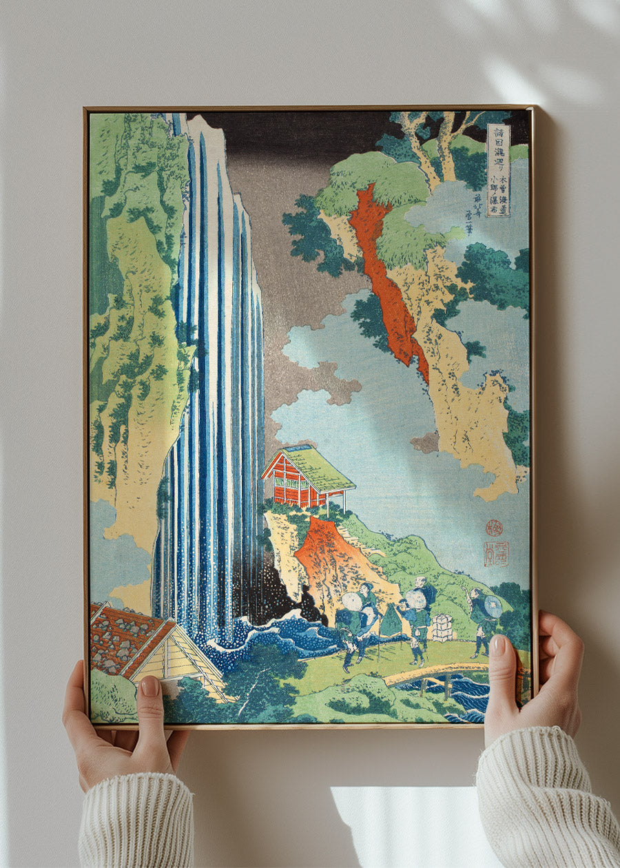 Falls of Ono on the Kisokaidō by Katsushika Hokusai