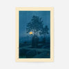 Full Moon at Gamo by Hasui Kawase